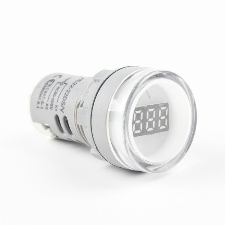 AD16-22DSV Mini pantalla digital 60-500 V Indicador general Voltímetro de CA, orificio abierto: 22 mm, 60-500V Red, 60-500V Green, 60-500V Yellow, 60-500V Blue, 60-500V White