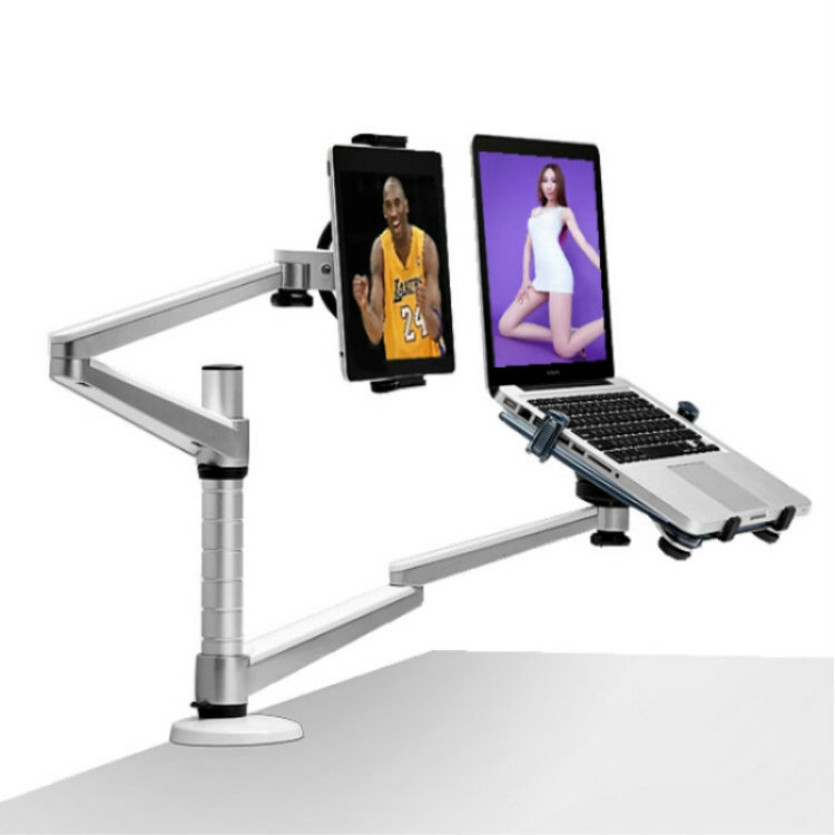 Soporte de aleación de aluminio para OA-9X, altura ajustable, rotación Universal, soporte de doble brazo, soporte combinado para tableta y portátil