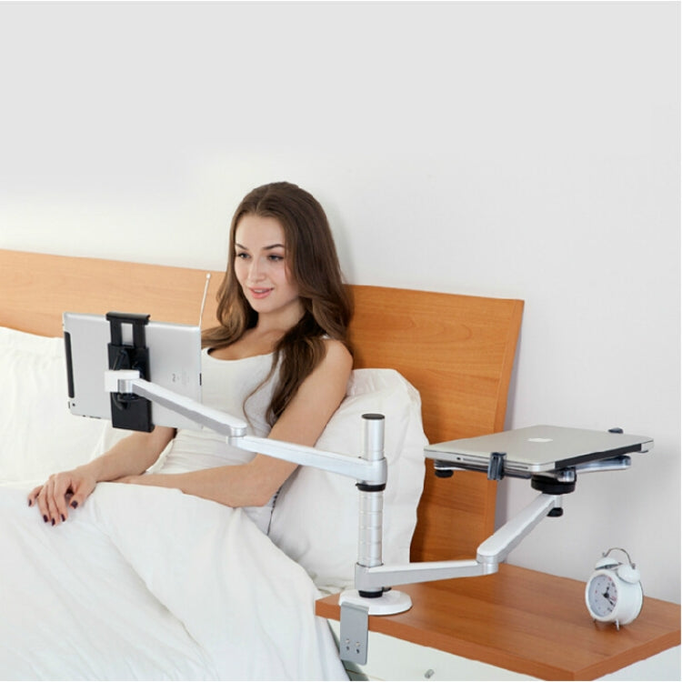 Soporte de aleación de aluminio para OA-9X, altura ajustable, rotación Universal, soporte de doble brazo, soporte combinado para tableta y portátil