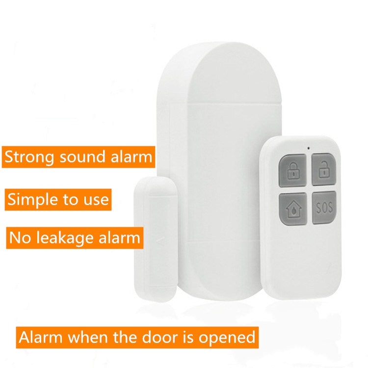Alarma antirrobo para puertas y ventanas del hogar, alarma magnética de puerta inalámbrica con Control remoto