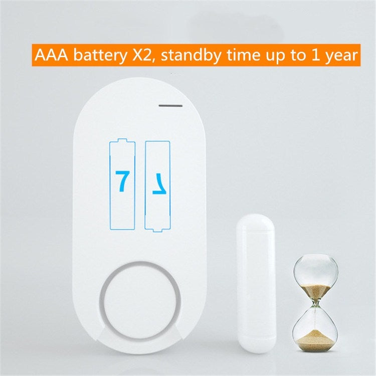 Alarma antirrobo para puertas y ventanas del hogar, alarma magnética de puerta inalámbrica con Control remoto