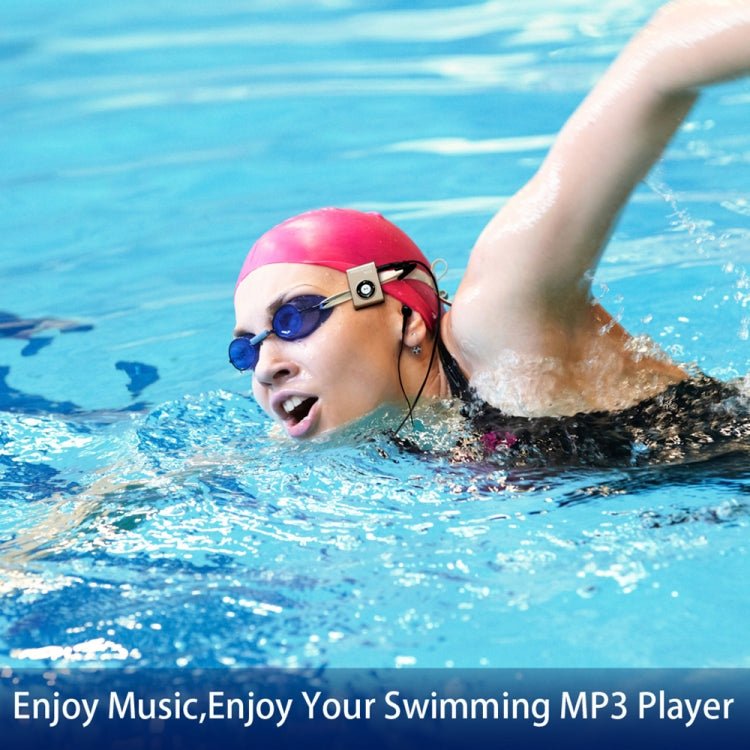 IPX8 impermeable natación buceo deportes reproductor de música MP3 con clip y auricular, soporte FM, 4GB, 8GB