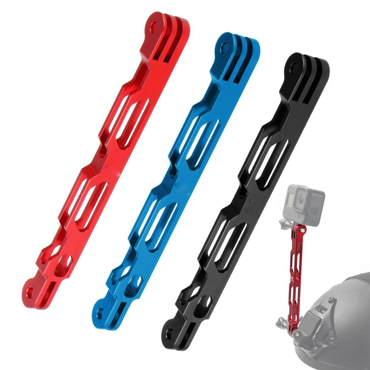 Brazo de extensión de aluminio para cámara de acción, extensión de cámara de 16,5 cm, Rojo, Azul, Negro