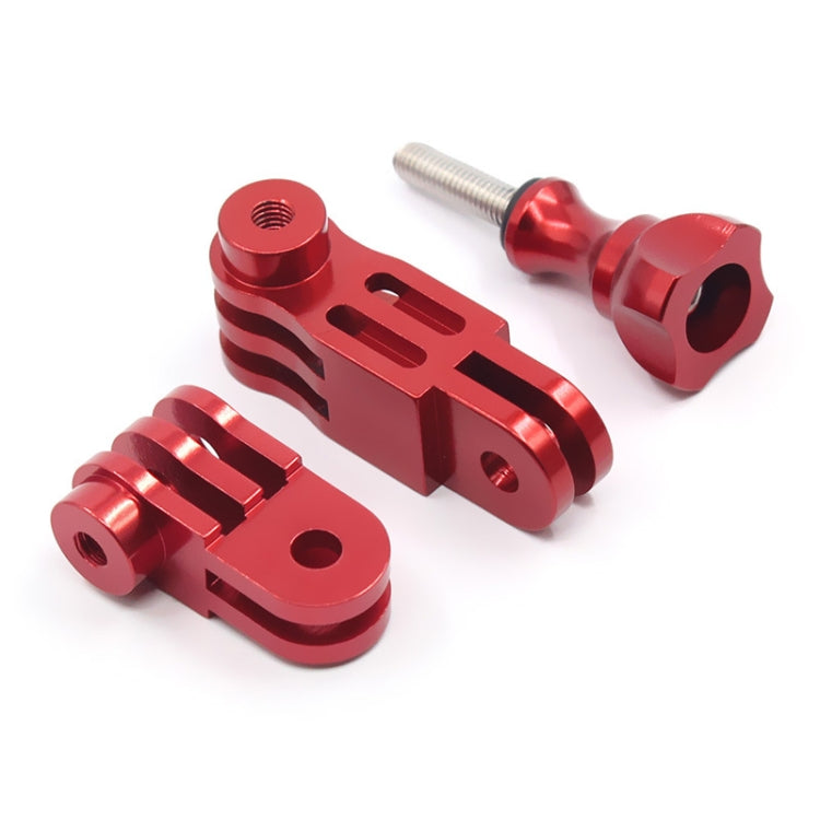 Cámara de acción Universal Aleación de aluminio Brazo de ajuste de tres vías Adaptador de 360 grados, Rojo, Azul, Negro