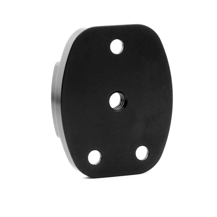 Base de aluminio del soporte del trípode de la liberación rápida de 4 agujeros para la cámara de los deportes, Black, Black Embedded Nut