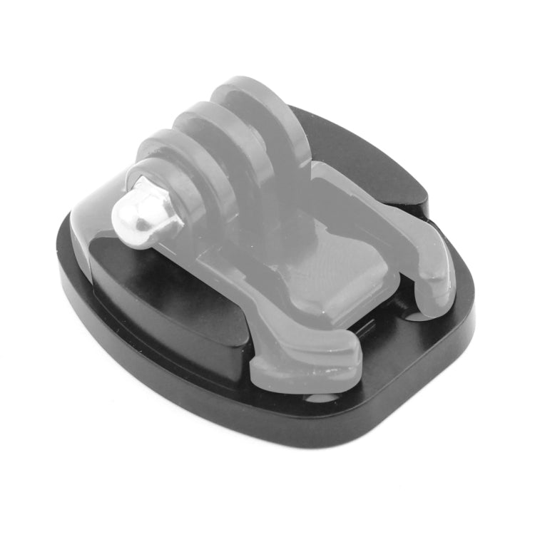 Base de aluminio del soporte del trípode de la liberación rápida de 4 agujeros para la cámara de los deportes, Black, Black Embedded Nut