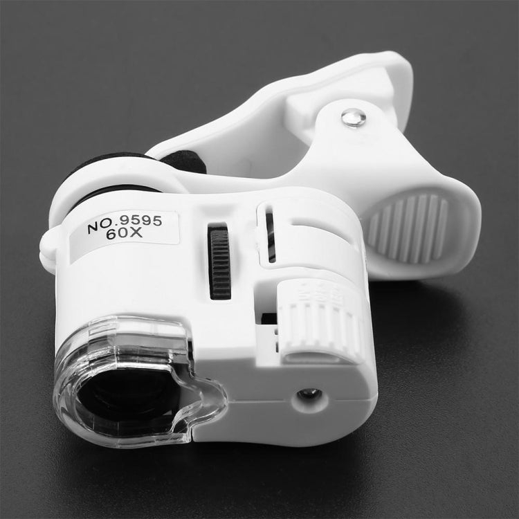 9595W1 Microscopio HD para teléfono móvil con lupa 60 veces y luz LED
