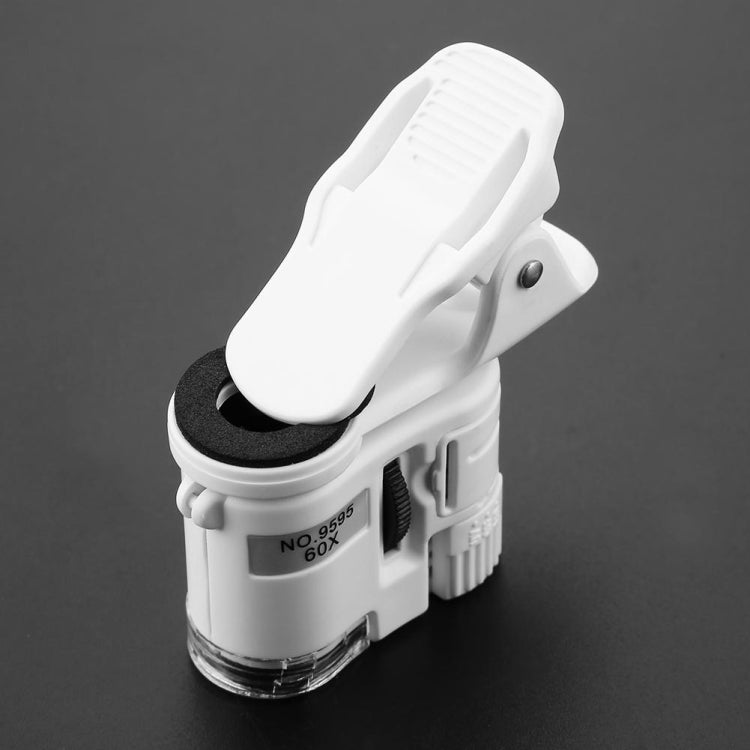 9595W1 Microscopio HD para teléfono móvil con lupa 60 veces y luz LED