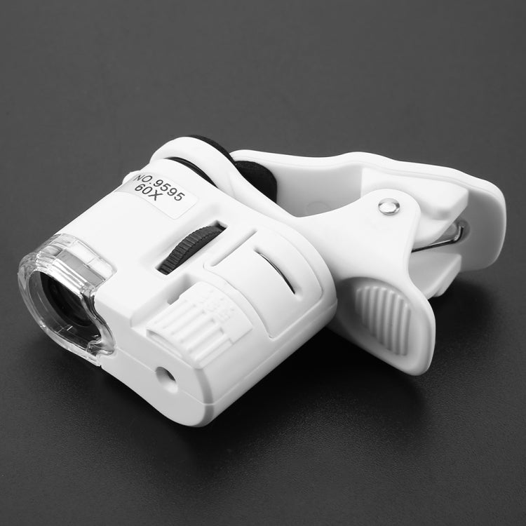9595W1 Microscopio HD para teléfono móvil con lupa 60 veces y luz LED