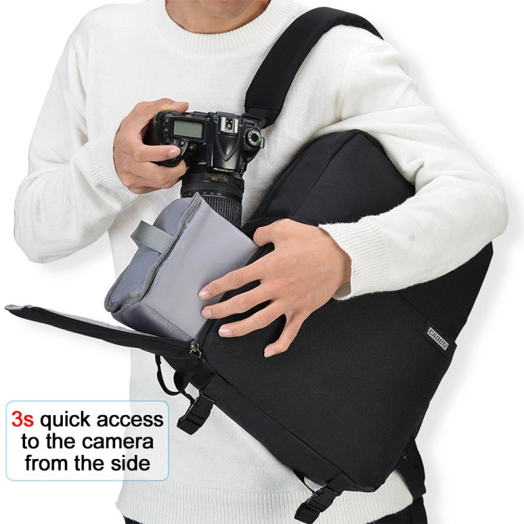 CADeN L4 Mochila informal de doble capa para computadora de negocios Bolsa para cámara digital multifunción USB