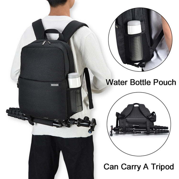 CADeN L4 Mochila informal de doble capa para computadora de negocios Bolsa para cámara digital multifunción USB