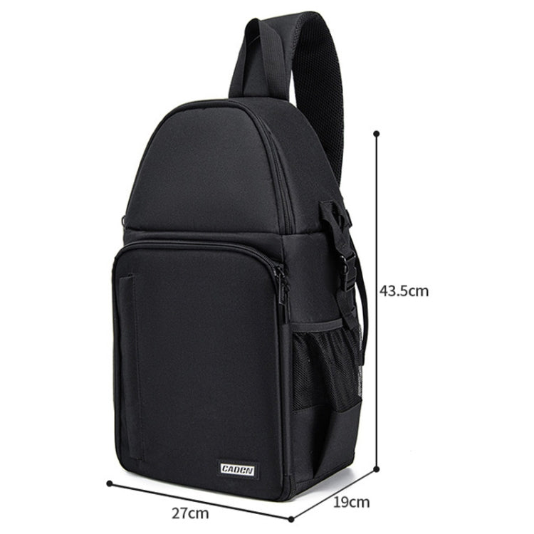 Mochila CADeN D15 Messenger de un solo hombro multifunción con cubierta abierta, mochila para fotografía, mochila para cámara SLR de ocio al aire libre, D15