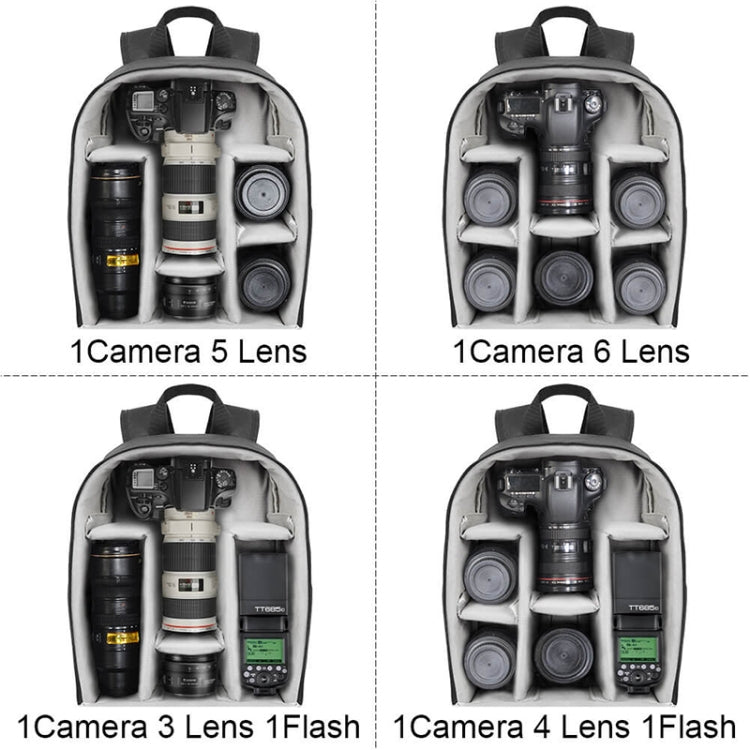 CADeN SLR Cámara Hombro Bolsa para cámara digital Mochila de fotografía de nailon ligera y duradera para exteriores, Small Size, Large Size