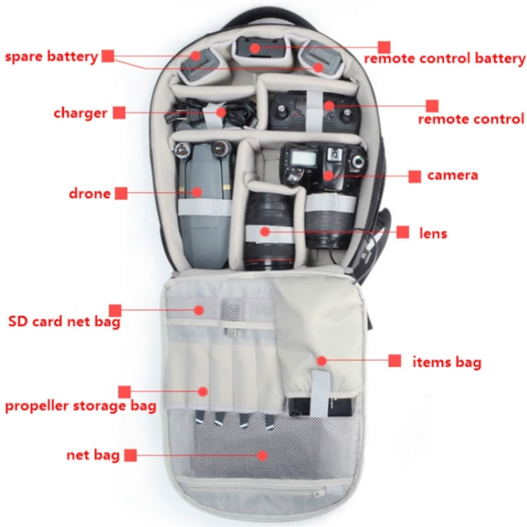 CADeN Drone Mochila para DJI Mavic Accesorios Originales Cámara SLR Mochila de un Paquete