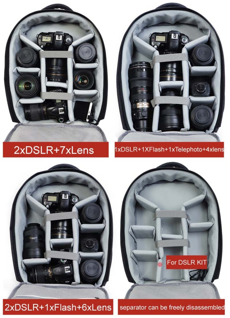 CADeN USB SLR Bolsa para cámara Canon Nikon Profesional Impermeable Portátil Bolsa para cámara unisex