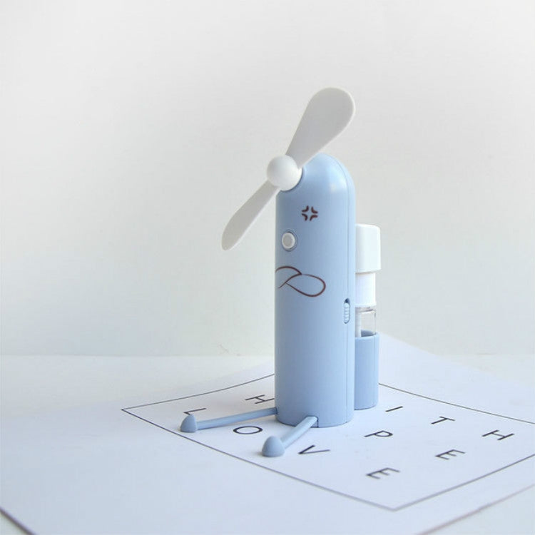 Soporte para teléfono móvil creativo, miniventilador Usb portátil con pulverizador de dibujos animados