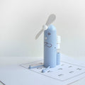 Soporte para teléfono móvil creativo, miniventilador Usb portátil con pulverizador de dibujos animados