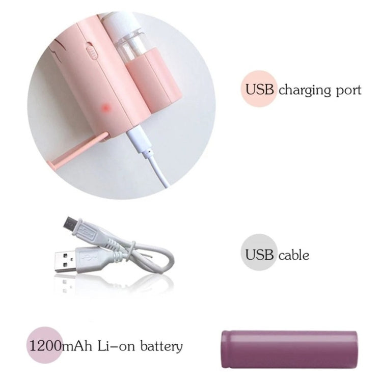 Soporte para teléfono móvil creativo, miniventilador Usb portátil con pulverizador de dibujos animados