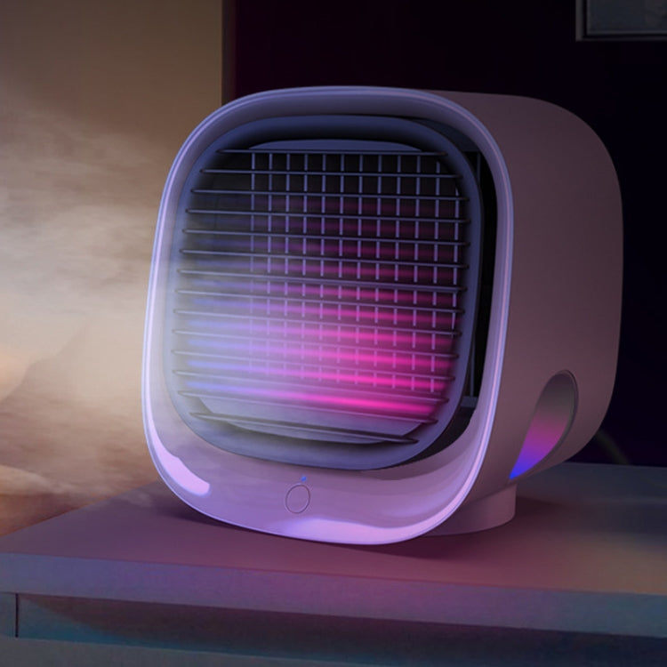 Mini ventilador de aromaterapia de humidificación multifuncional, ventilador portátil de aire acondicionado de escritorio para oficina y hogar