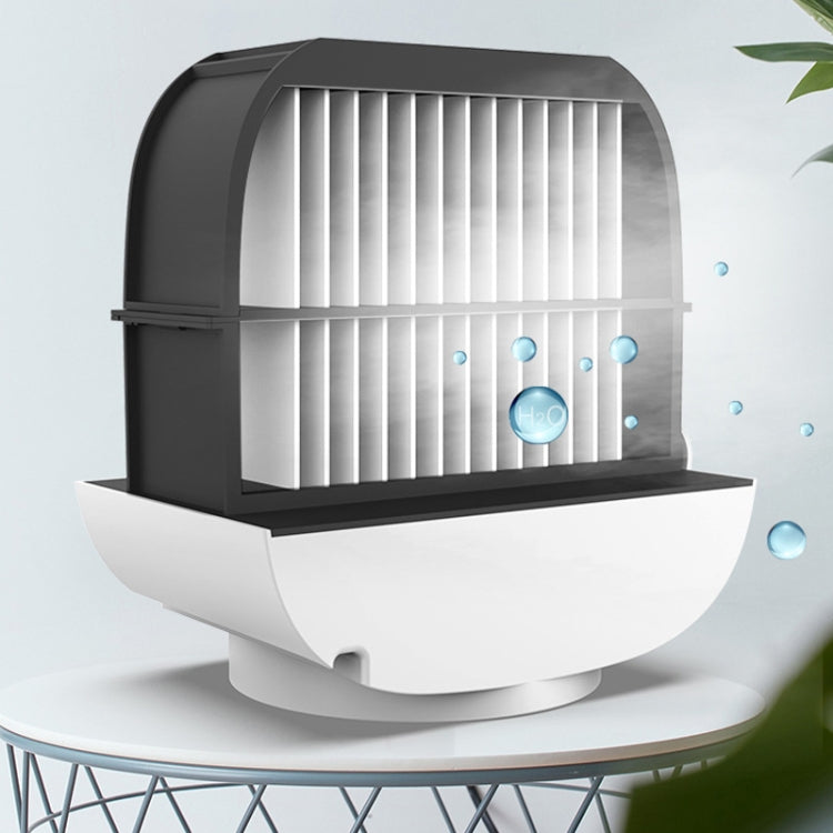 Mini ventilador de aromaterapia de humidificación multifuncional, ventilador portátil de aire acondicionado de escritorio para oficina y hogar