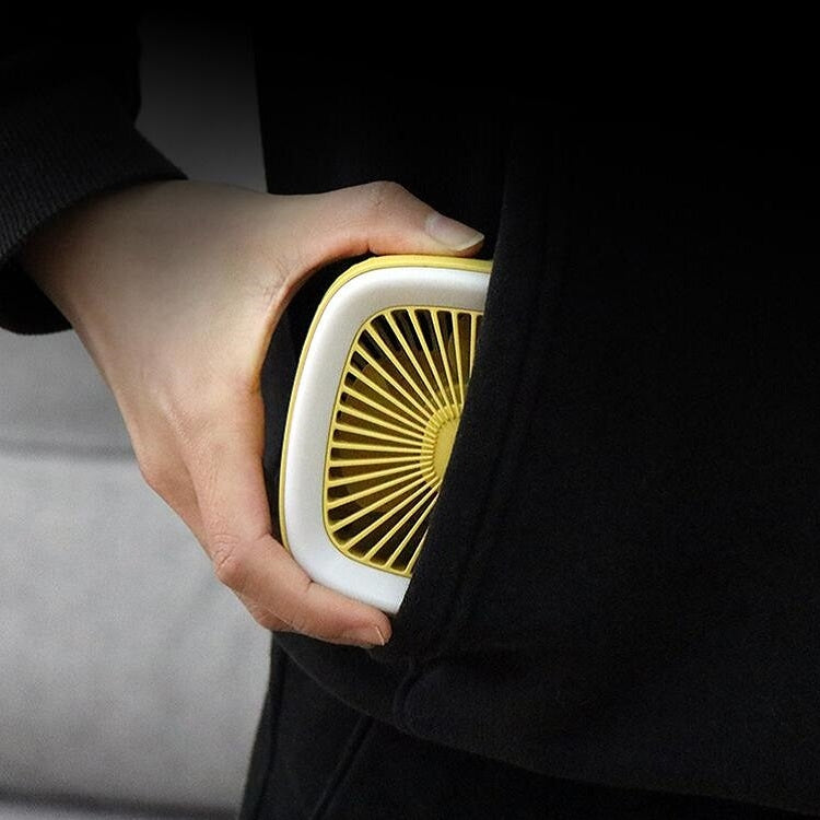 Ventilador de escritorio recargable USB Ventilador de bolsillo portátil multifuncional
