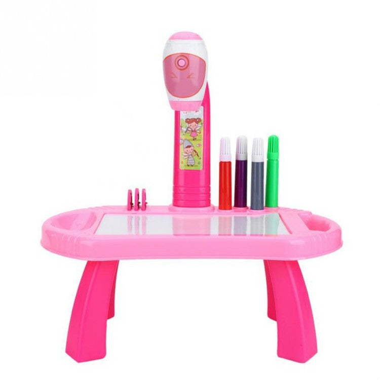 Proyector inteligente para niños, juego de mesa de dibujo para aprendizaje temprano, juego de juguetes para pintar rompecabezas