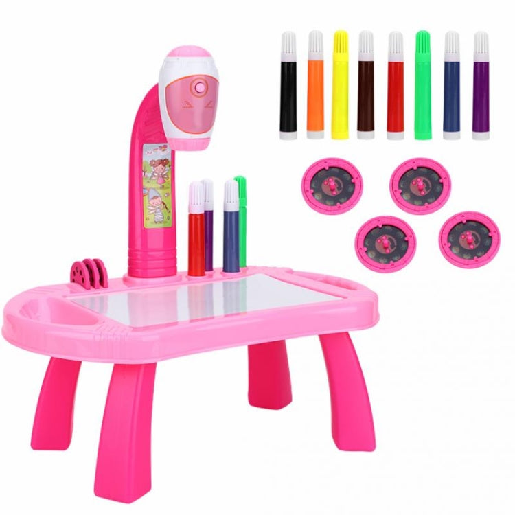 Proyector inteligente para niños, juego de mesa de dibujo para aprendizaje temprano, juego de juguetes para pintar rompecabezas
