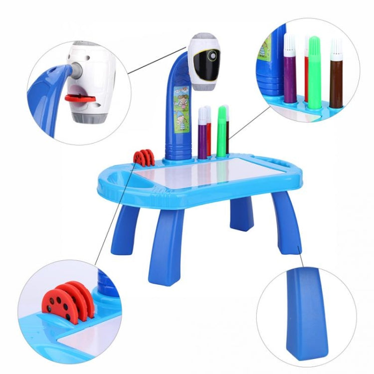 Proyector inteligente para niños, juego de mesa de dibujo para aprendizaje temprano, juego de juguetes para pintar rompecabezas