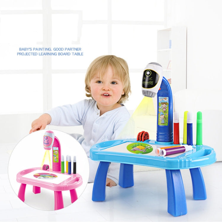 Proyector inteligente para niños, juego de mesa de dibujo para aprendizaje temprano, juego de juguetes para pintar rompecabezas