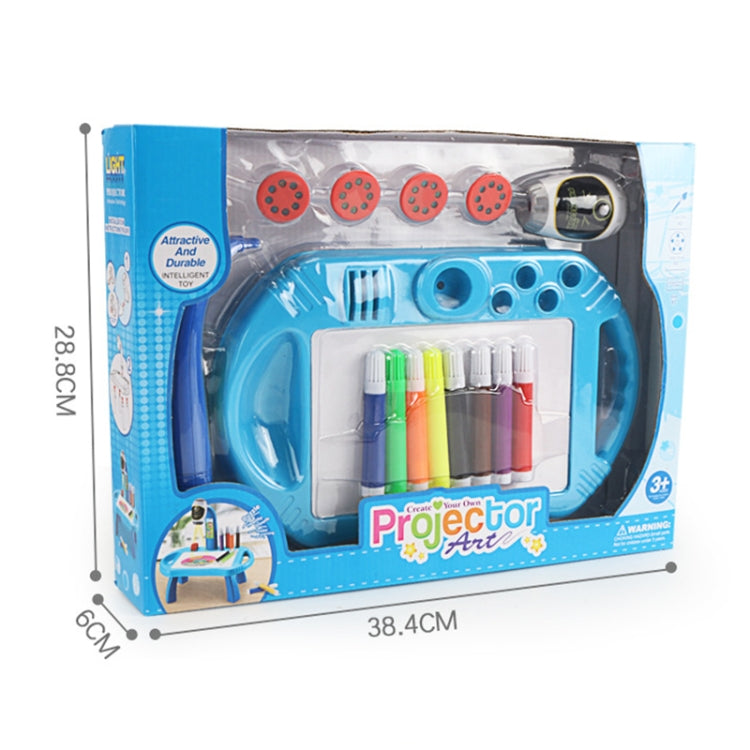 Proyector inteligente para niños, juego de mesa de dibujo para aprendizaje temprano, juego de juguetes para pintar rompecabezas