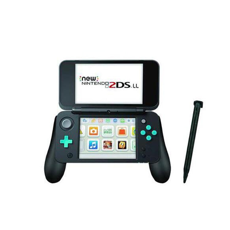 Kit de empuñadura KJH 3 en 1, empuñadura de juego + cubierta de cristal + lápiz táctil para NUEVO 2DS LL, For NEW 2DSLL