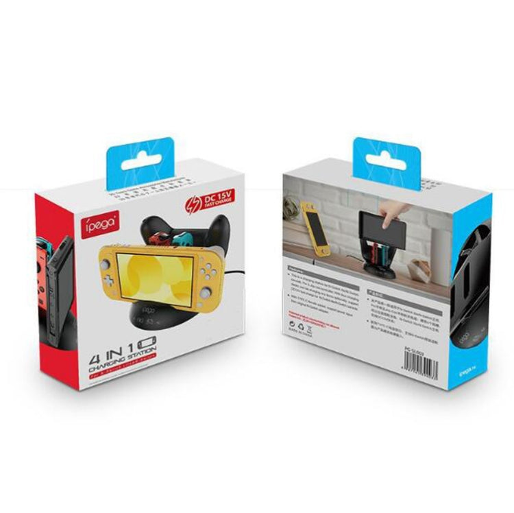 IPEGA PG-SL003 Cargador de base de carga 4 en 1 para host N-Switch/NS Lite y controlador Joy-Con/Pro, PG-SL003