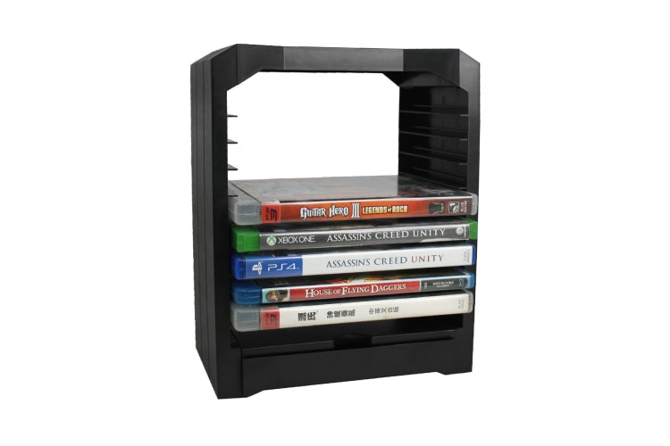 Caja de almacenamiento de accesorios de juego con soporte de disco para accesorios de PS4/Panel Host/Discos de juego, For PS4