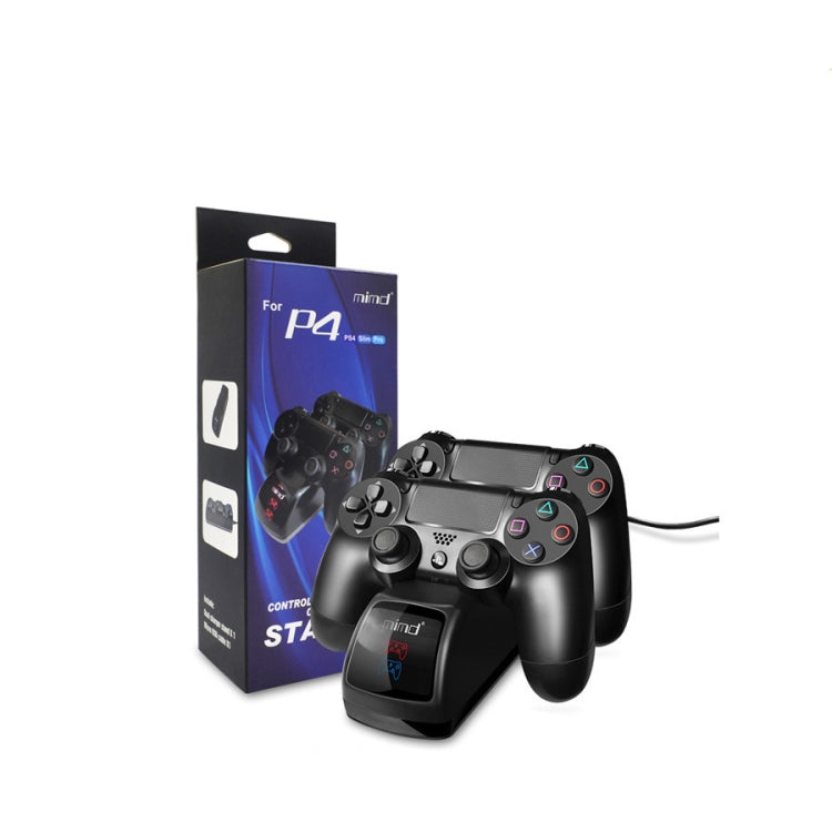 Estación de acoplamiento de cargador dual USB con indicador LED para controlador inalámbrico PS4, SND-401