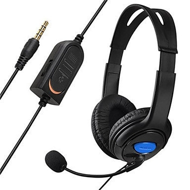 Auriculares bilaterales grandes PS4 Host Internet Voice Chat Auriculares para PS4, Large Headphones