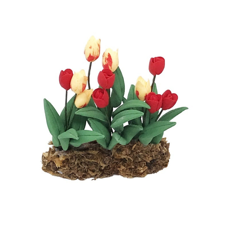 1:12 Mini Casa de Juguete Simulación Modelo de Flor de Tulipán, Tulip Flower