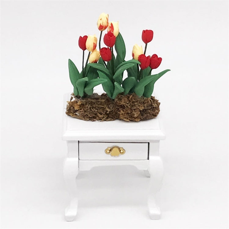 1:12 Mini Casa de Juguete Simulación Modelo de Flor de Tulipán, Tulip Flower