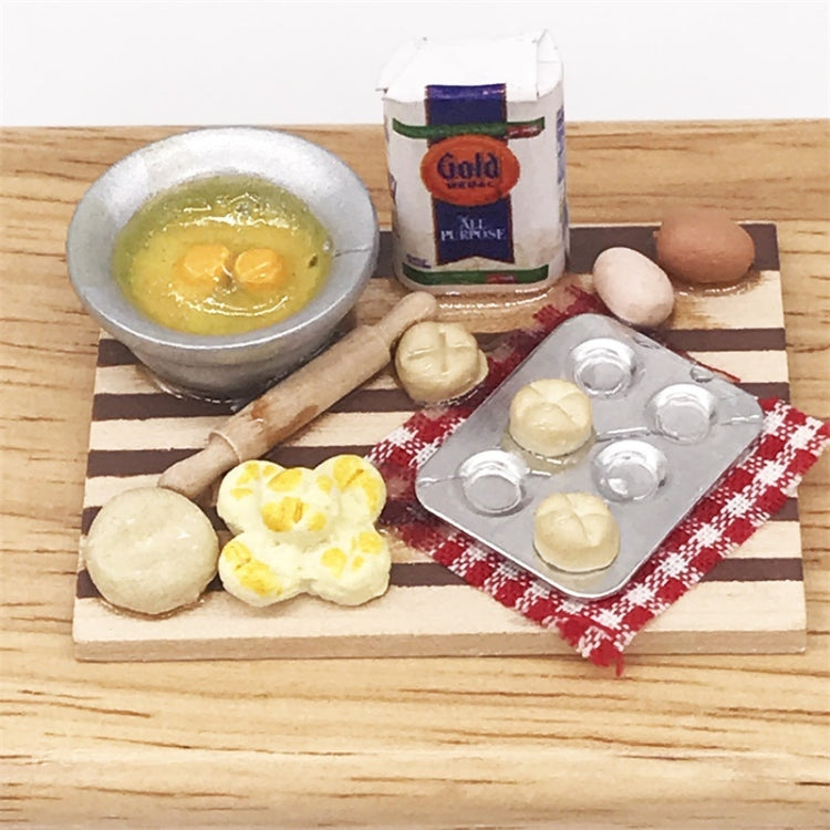 1:12 Mini casa juguete simulación tabla de cortar postre hacer mesa de pan, Chopping Board
