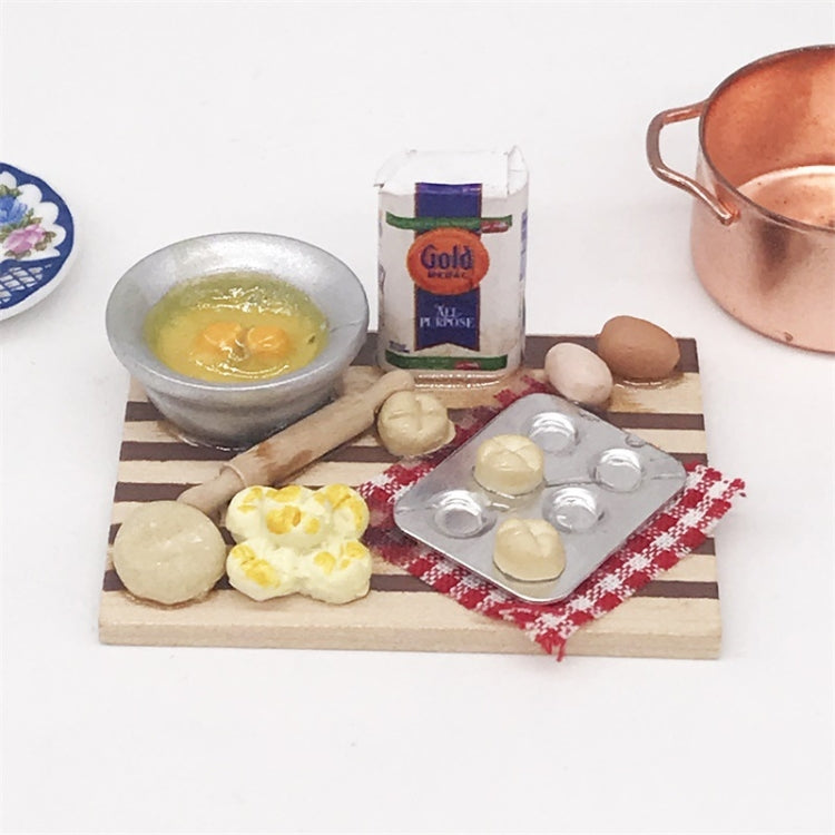 1:12 Mini casa juguete simulación tabla de cortar postre hacer mesa de pan, Chopping Board