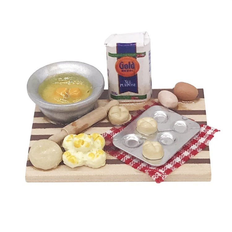 1:12 Mini casa juguete simulación tabla de cortar postre hacer mesa de pan, Chopping Board