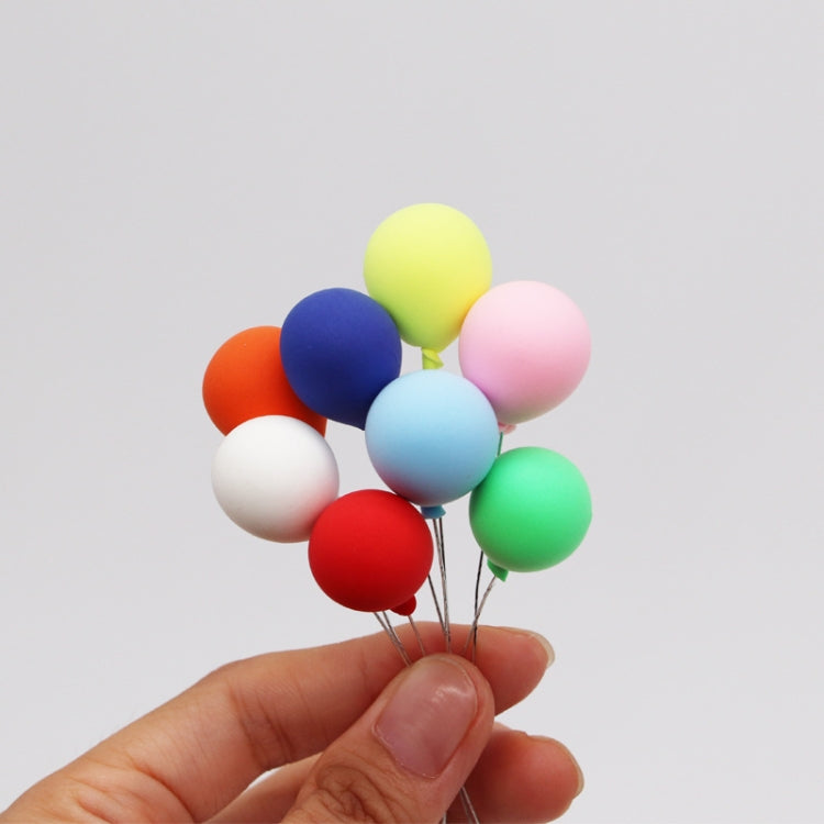 8 PCS / Set 1:12 Mini Casa Juguete Simulación Globo para Decoración de Escena de Jardín, 8 PCS / Set Balloon