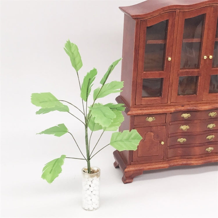 3 uds 1:12 Mini casa de muñecas modelo de planta de casa de muñecas jarrón de juguete extranjero plátano árbol verde, 3 PCS Banana Green Tree