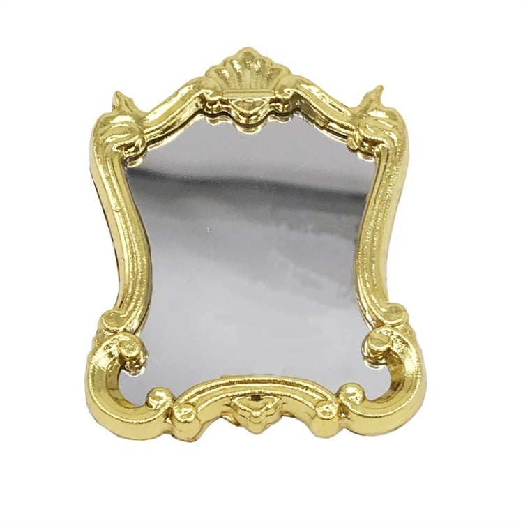 3 piezas Mini casa de muñecas muebles de bolsillo accesorios espejo clásico, Mirror