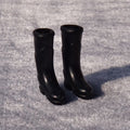 3 pares 1:12 casa de muñecas modelo de simulación mini accesorios Botas de lluvia de tubo largo de plástico, 3 Pairs Long Tube Rain Boots