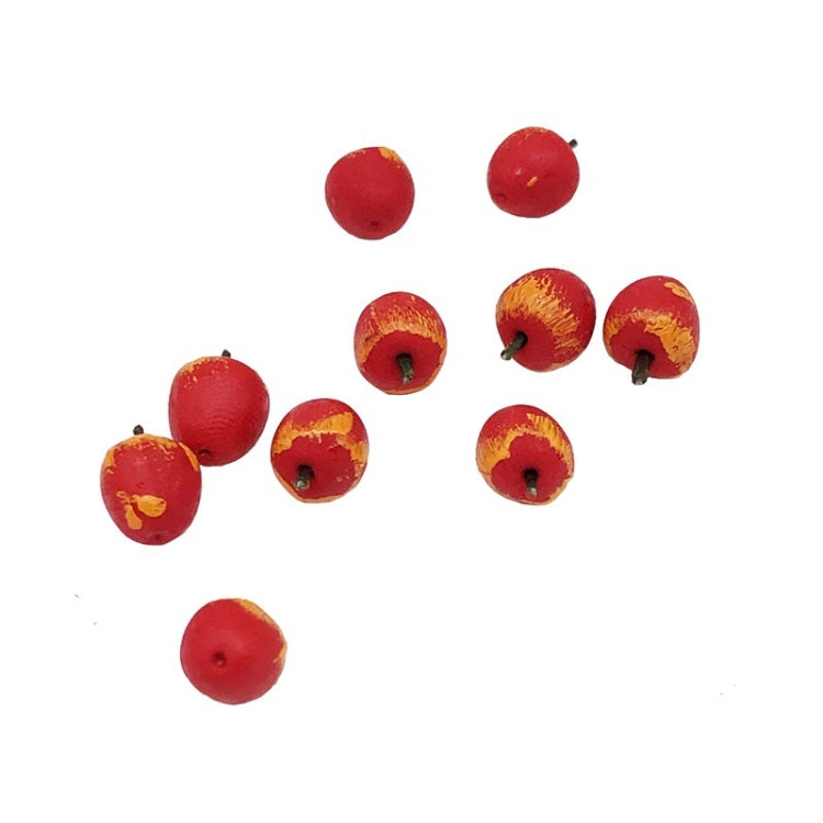 30 PCS / 3 Paquetes 1:12 Mini Casa de Muñecas Cocina Comida en Miniatura Juego Decoración Fruta Manzana, Apple
