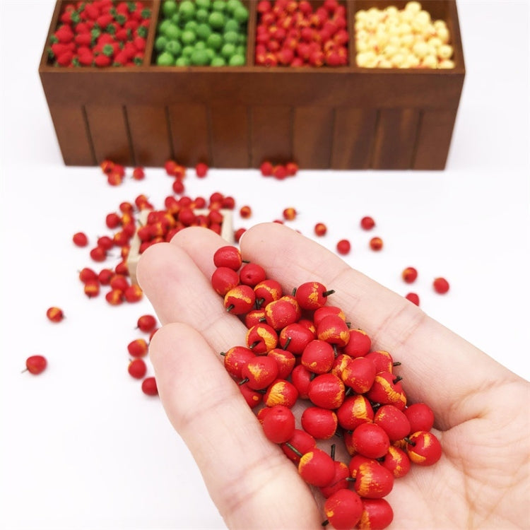 30 PCS / 3 Paquetes 1:12 Mini Casa de Muñecas Cocina Comida en Miniatura Juego Decoración Fruta Manzana, Apple