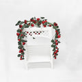 1:12 Mini Casa Juguete Simulación Rosa Cuerda para Caballete Columpio Escena de Jardín, Rose String Swing
