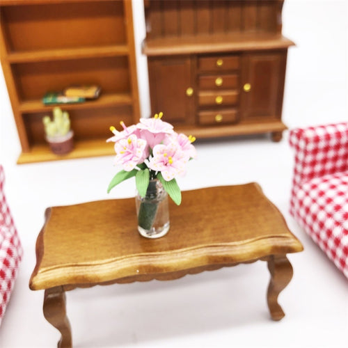 1:12 mini casa de muñecas muebles de casa de muñecas decoración de bolsillo organizar flores lirio, Flowers Lily