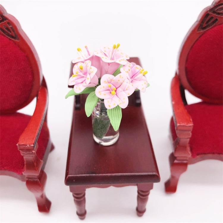 1:12 mini casa de muñecas muebles de casa de muñecas decoración de bolsillo organizar flores lirio, Flowers Lily