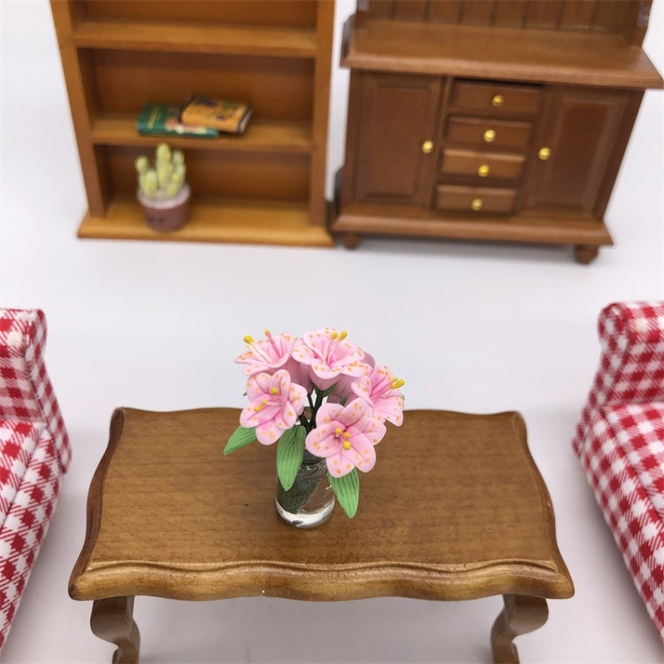 1:12 mini casa de muñecas muebles de casa de muñecas decoración de bolsillo organizar flores lirio, Flowers Lily